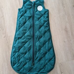 Quilted Sleeveless Kids Pajamas - Green